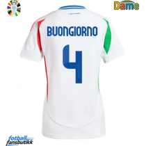 Italia Alessandro Buongiorno #4 Bortedrakt Dame EM 2024 Kortermet